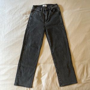 SUPER HIGH RISE STRAIGHT LEG GRAY PISTOLA JEANS